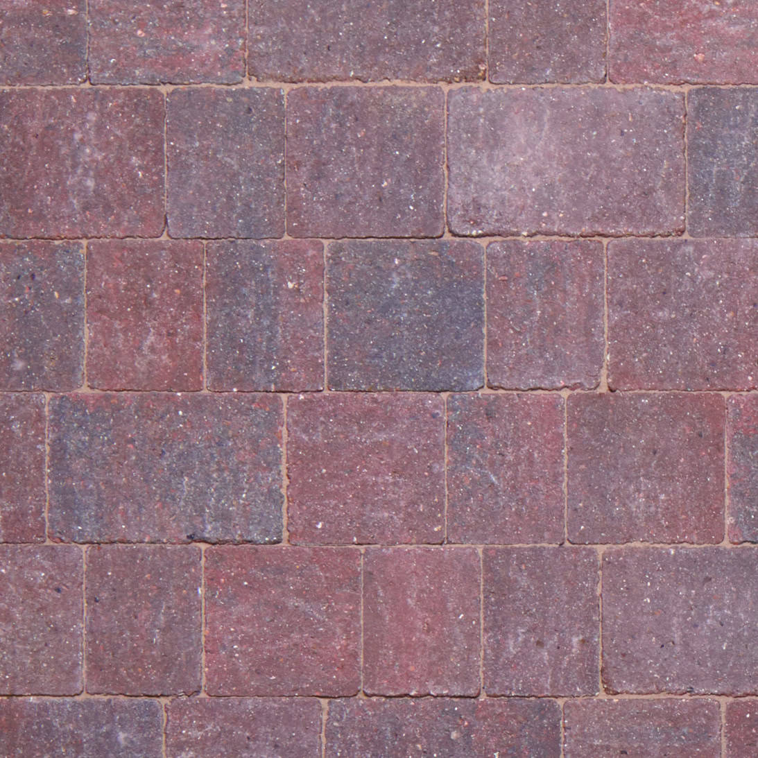 Close-up of a 60mm Brindle brick wall with rectangular bricks in shades of red and brown, arranged in a grid. The textured, weathered appearance captures the timeless charm of Brett Alpha Trio 60mm Brindle (UNBEATABLE PRICE).