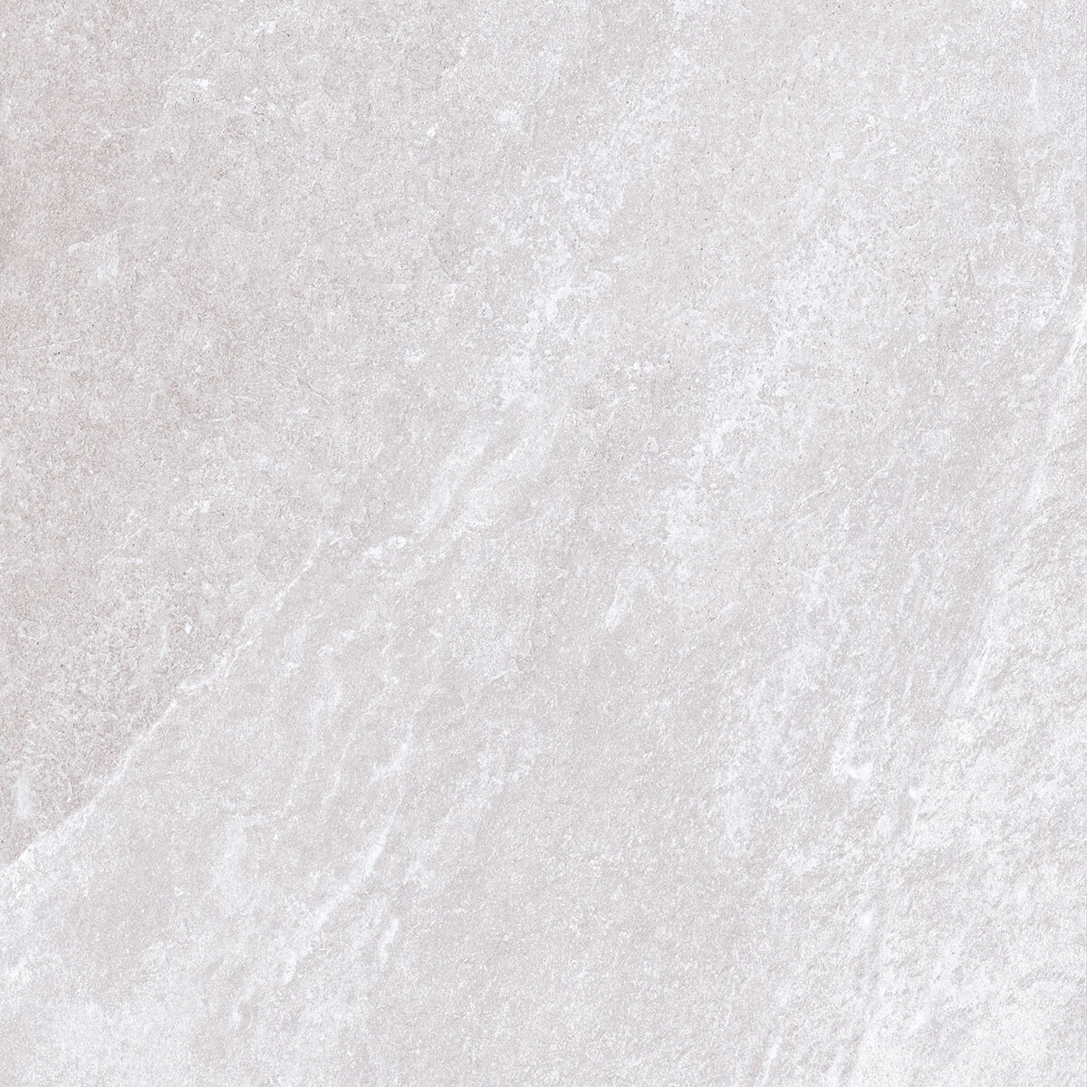 Rosa White Porcelain 900x600x20mm features a light grey textured stone look with subtle white and dark grey veining, offering a natural, smooth surface that's durable—ideal for floor or wall tiles.