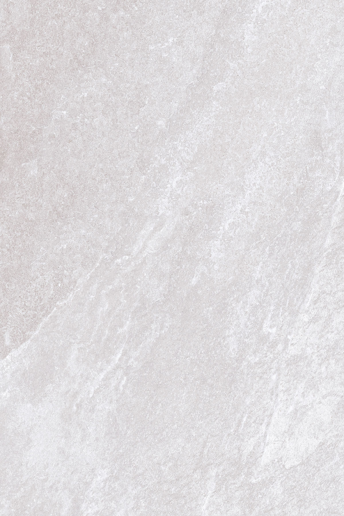 Rosa White Porcelain 900x600x20mm features a light grey textured stone look with subtle white and dark grey veining, offering a natural, smooth surface that's durable—ideal for floor or wall tiles.