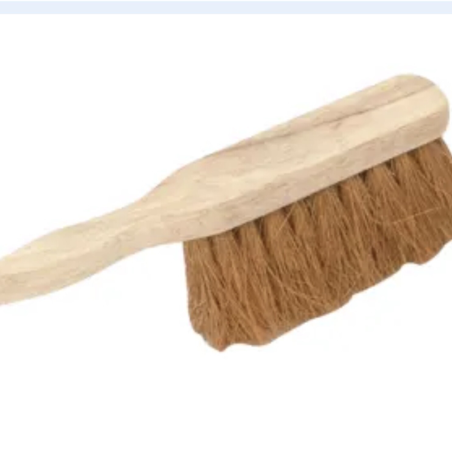 The Hand Brush Soft Coco 275mm (11″) features a wooden handle and thick brown bristles, making it ideal for cleaning surfaces or sweeping dust and debris.